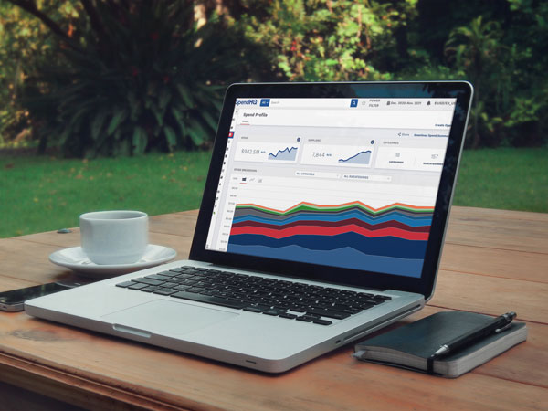 Spend Intelligence Product Screenshot on laptop