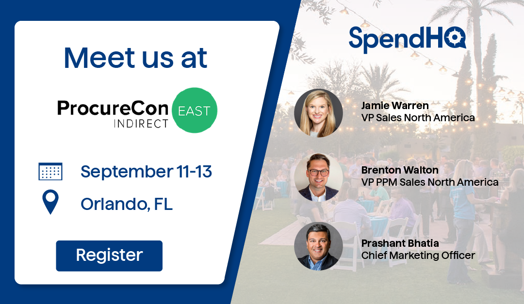 SpendHQ will be at ProcureCon Indirect East 2023 SpendHQ