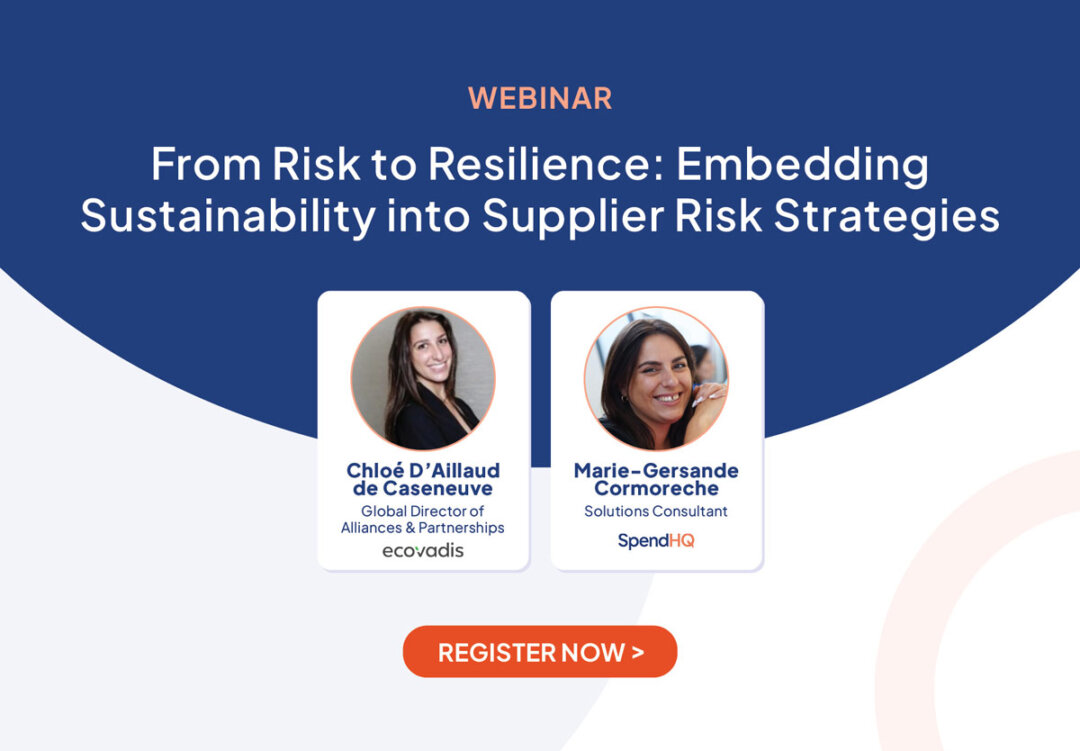 Webinar: From Risk to Resilience: Embedding Sustainability into Supplier Risk Strategies