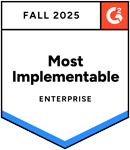 G2 - fall 2025 -Most Implementable Enterprise