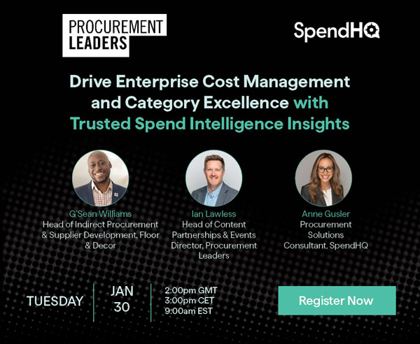 Webinar: Drive Enterprise Cost Management and Category Excellence with Trusted Spend Intelligence Insights