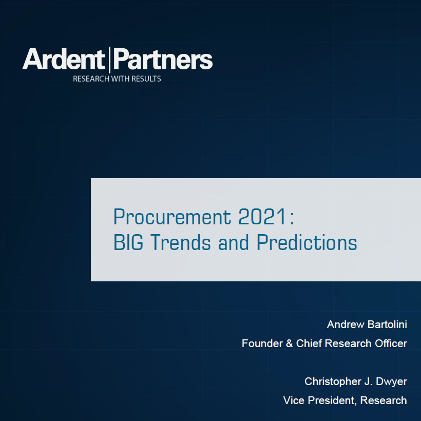 Procurement 2021: Big Trends & Predictions